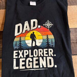 Size XL - Dad. Explorer. Legend. Tee - $20
